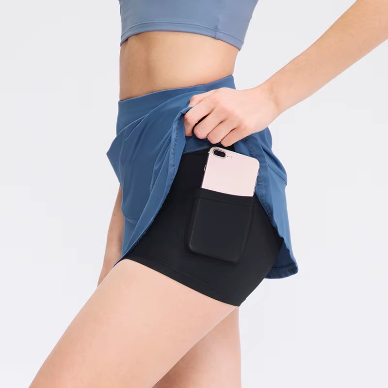Elevate Your Game with Customize LOGO Women’s Tennis Skirts with Shorts – Quick-Dry Athletic Wear for Summer Fitness!